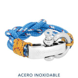 Pulsera - Anzio Double Knot Blue II Stainless Steel