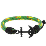 Pulsera - Capri Anchor Green Black BK