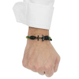 Pulsera - Capri Anchor Green Black BK