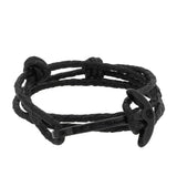Pulsera - Gaeta Anchor Big Black Braided BK