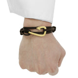 Pulsera - Gaeta Hook Brown Leather GP