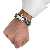 Pulsera - Grass Green Camo Stainless Steel