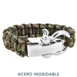 Pulsera - Olive Green Camo Stainless Steel