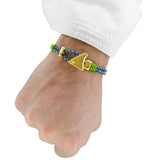 Pulsera - Pinna Duo Blue Vintage Leather Shark Fin GP