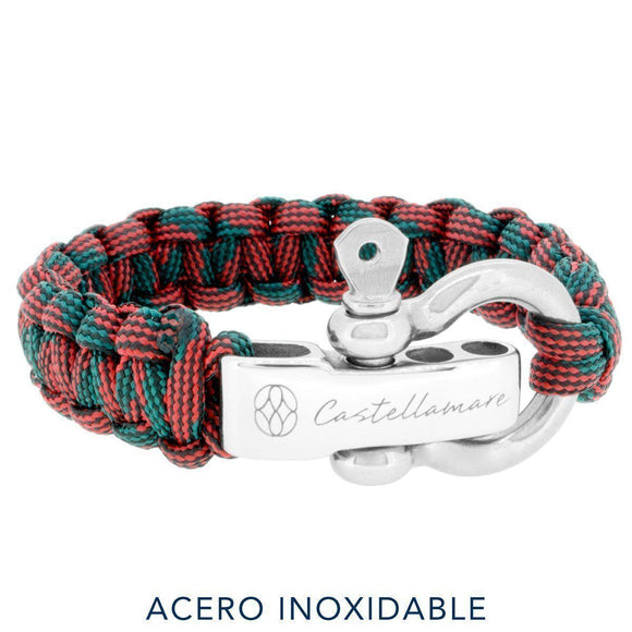 Pulsera - Red Camo Stainless Steel