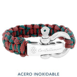 Pulsera - Red Camo Stainless Steel