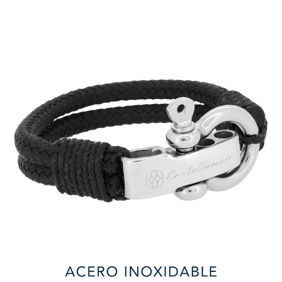 Pulsera - Ventimiglia Solid Black Stainless Steel
